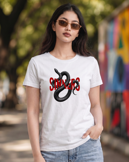 Sinners Snake Unisex Classic Crew T-Shirt