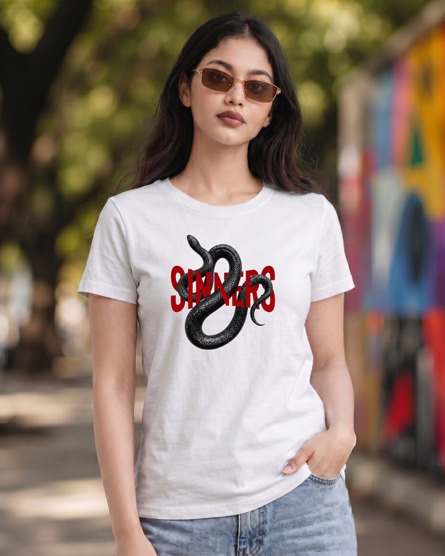 Sinners Snake Unisex Classic Crew T-Shirt