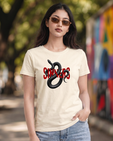 Sinners Snake Unisex Classic Crew T-Shirt