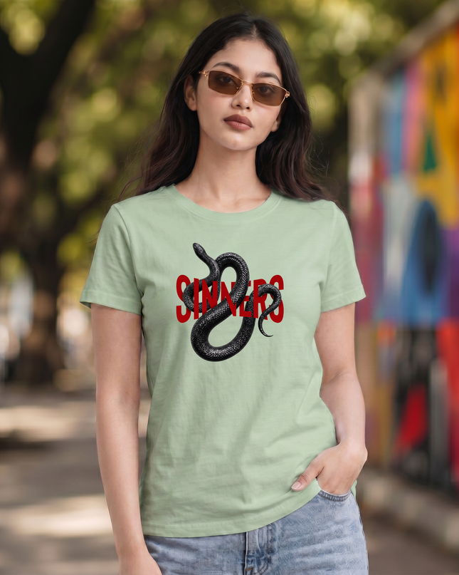 Sinners Snake Unisex Classic Crew T-Shirt