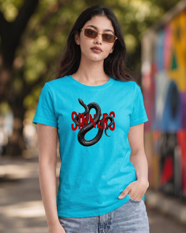 Sinners Snake Unisex Classic Crew T-Shirt