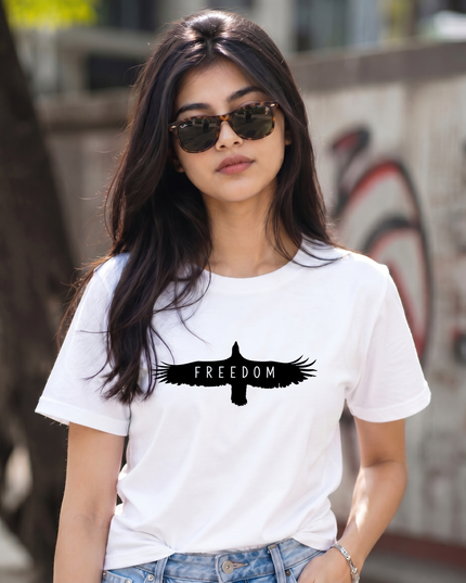 Freedom Bird Graphic Unisex Classic Crew T-Shirt