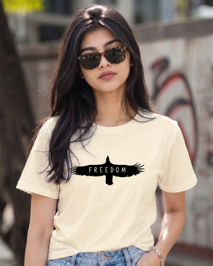 Freedom Bird Graphic Unisex Classic Crew T-Shirt