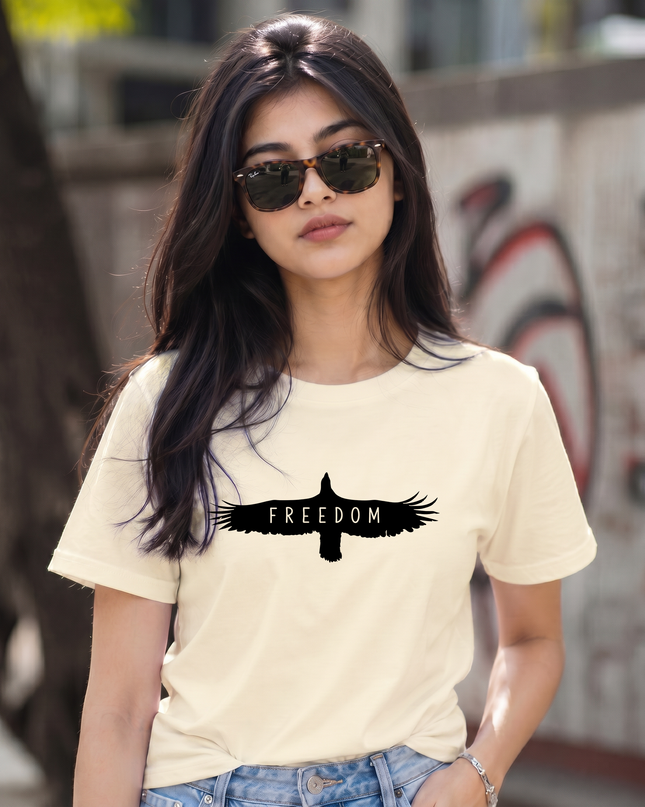 Freedom Bird Graphic Unisex Classic Crew T-Shirt