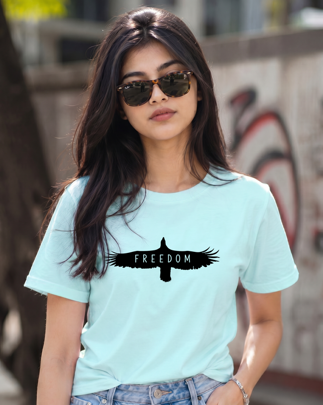 Freedom Bird Graphic Unisex Classic Crew T-Shirt