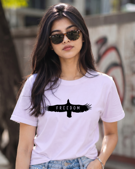 Freedom Bird Graphic Unisex Classic Crew T-Shirt