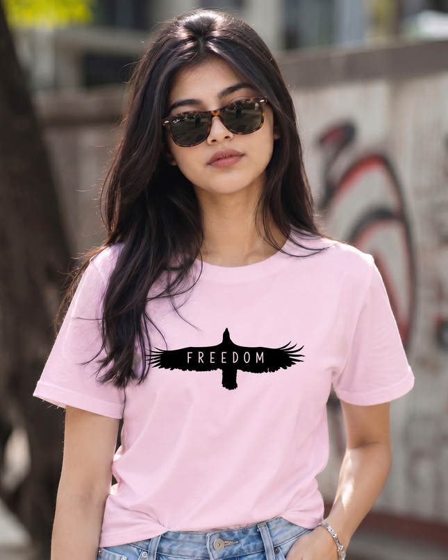 Freedom Bird Graphic Unisex Classic Crew T-Shirt