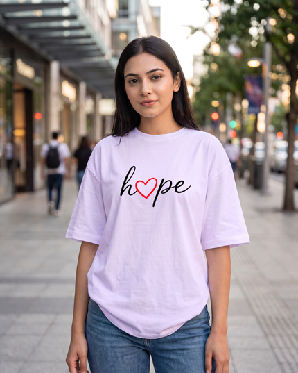 Hope Heart Oversized Women's Classic T-Shirt