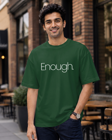 Enough. Men's Oversized Classic T-Shirt