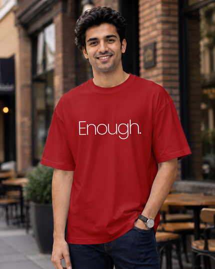 Enough. Men's Oversized Classic T-Shirt