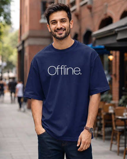Offline. Men's Oversized Classic T-Shirt