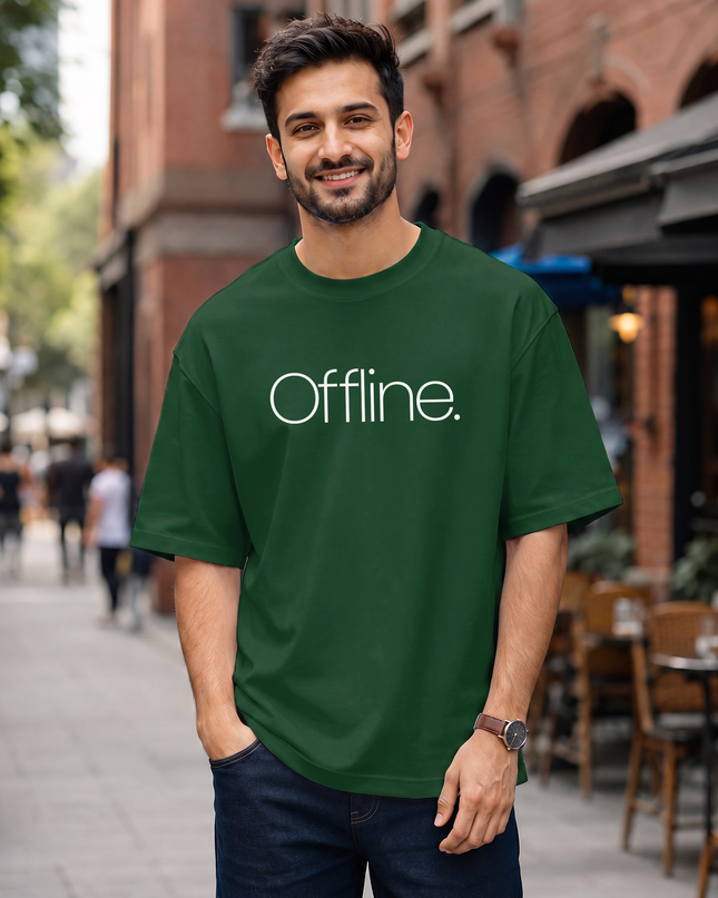 Offline. Men's Oversized Classic T-Shirt