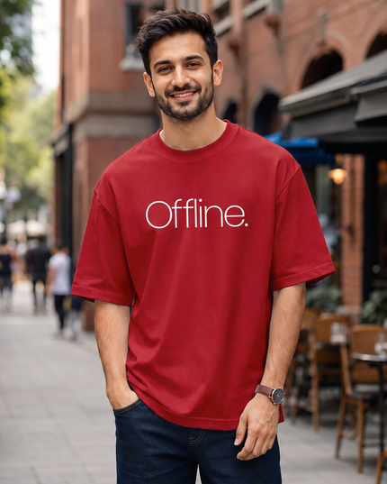 Offline. Men's Oversized Classic T-Shirt