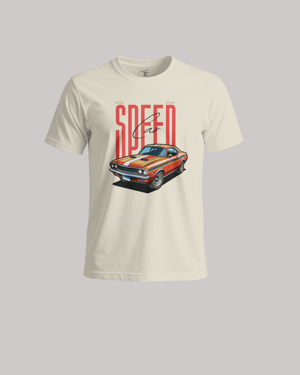 Speed Car Graphic Unisex Classic Crew T-Shirt