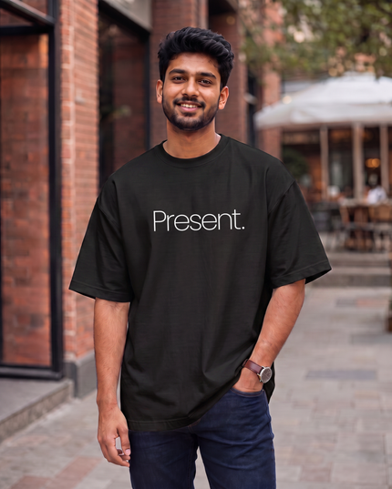 Present. Men's Oversized Classic T-Shirt