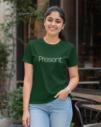 Present. Women's Classic Crew T-Shirt