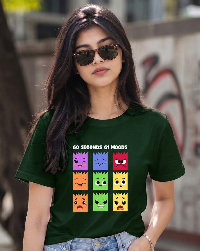 Many Moods One Vibe Graphic Unisex Classic Crew T-Shirt