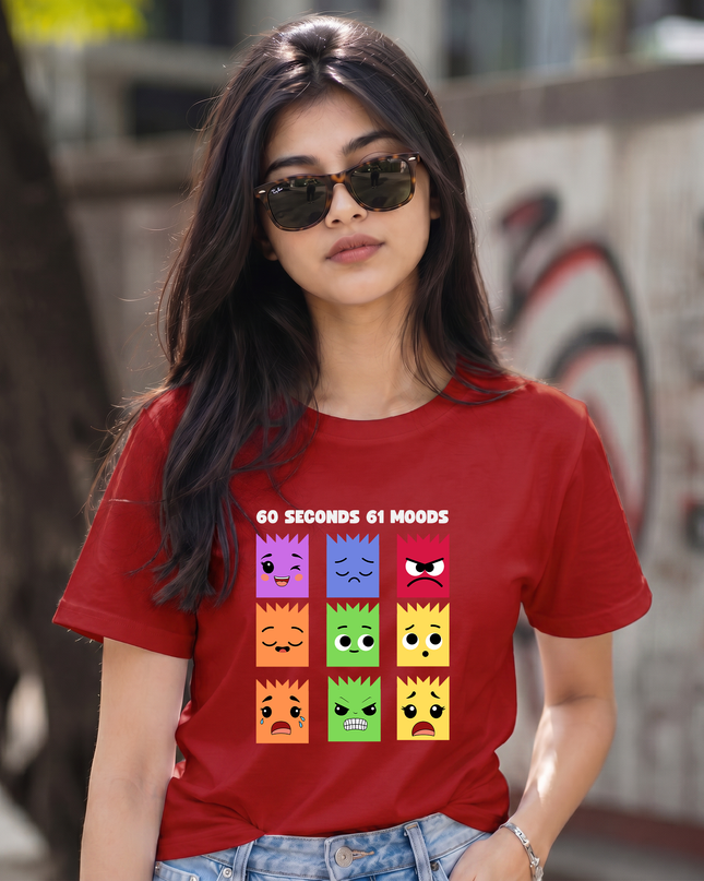 Many Moods One Vibe Graphic Unisex Classic Crew T-Shirt
