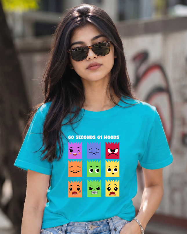 Many Moods One Vibe Graphic Unisex Classic Crew T-Shirt
