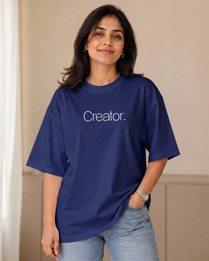 Creator Graphic Oversized Women's Classic T-Shirt