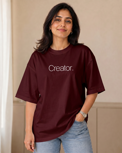 Creator Graphic Oversized Women's Classic T-Shirt