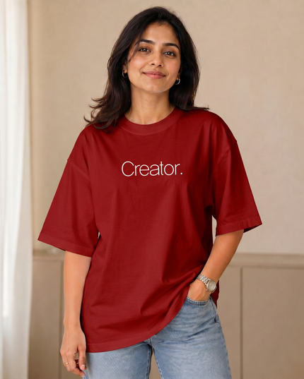 Creator Graphic Oversized Women's Classic T-Shirt