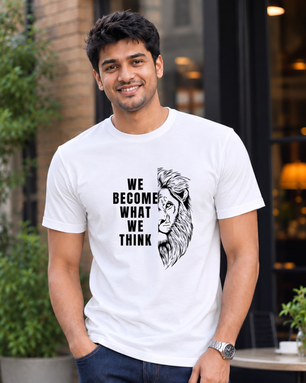 We Become What We Think Men's Classic Crew T-Shirt