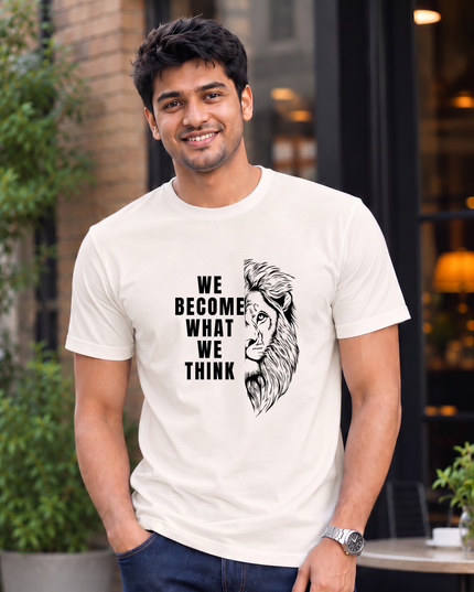 We Become What We Think Men's Classic Crew T-Shirt