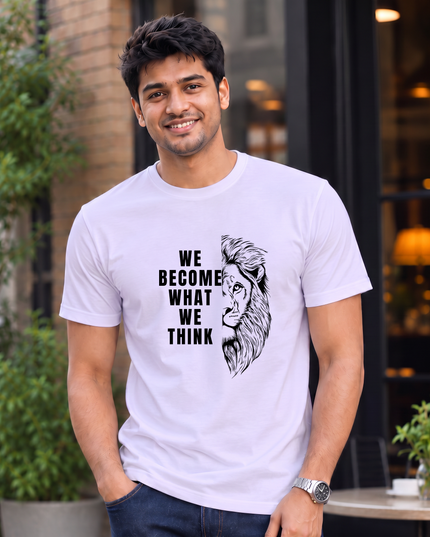 We Become What We Think Men's Classic Crew T-Shirt