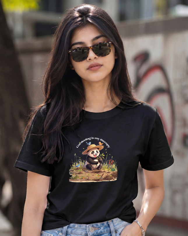Gardening Is My Therapy Graphic Unisex Classic Crew T-Shirt