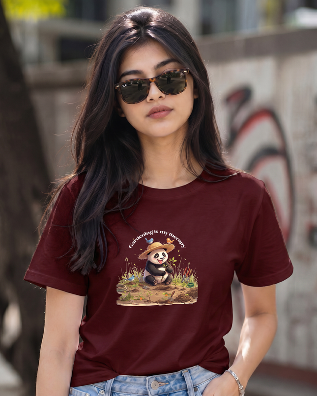 Gardening Is My Therapy Graphic Unisex Classic Crew T-Shirt