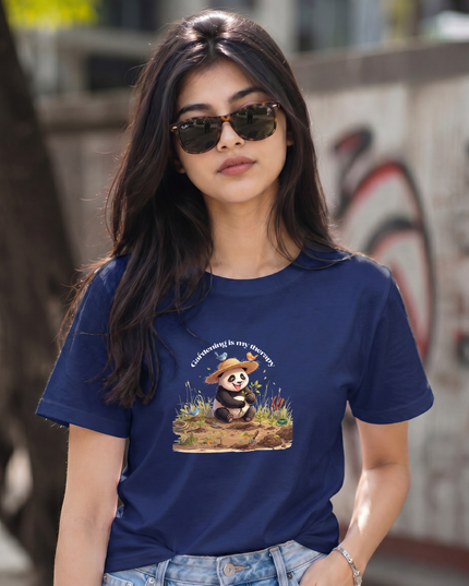 Gardening Is My Therapy Graphic Unisex Classic Crew T-Shirt