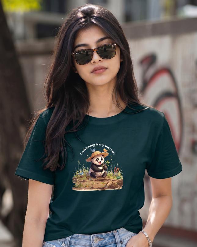 Gardening Is My Therapy Graphic Unisex Classic Crew T-Shirt