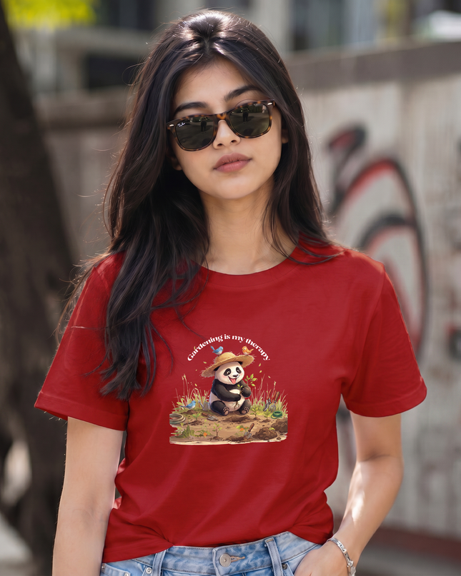 Gardening Is My Therapy Graphic Unisex Classic Crew T-Shirt