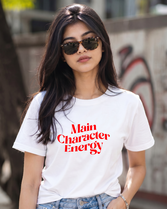 Main Character Energy Graphic Unisex Classic Crew T-Shirt
