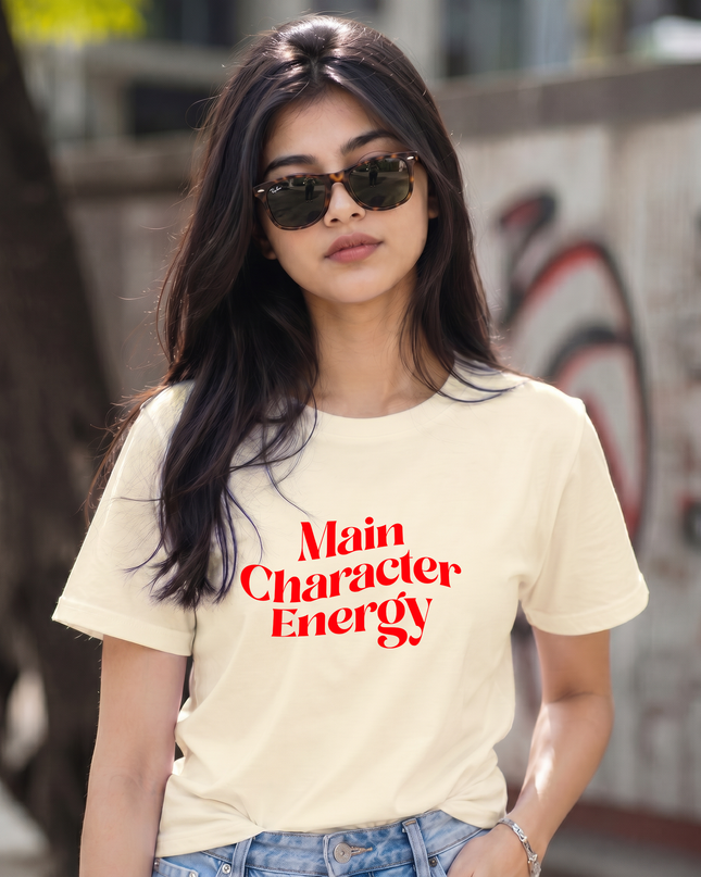 Main Character Energy Graphic Unisex Classic Crew T-Shirt