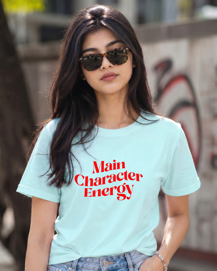 Main Character Energy Graphic Unisex Classic Crew T-Shirt
