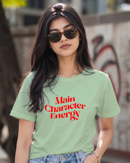 Main Character Energy Graphic Unisex Classic Crew T-Shirt
