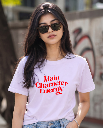 Main Character Energy Graphic Unisex Classic Crew T-Shirt