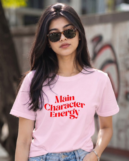 Main Character Energy Graphic Unisex Classic Crew T-Shirt