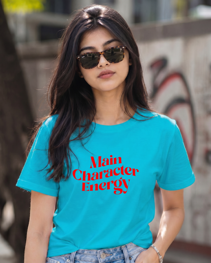 Main Character Energy Graphic Unisex Classic Crew T-Shirt
