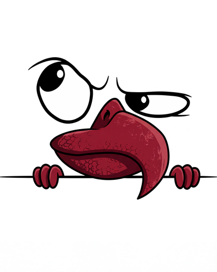 Peeking Bird Graphic Women's Classic T-Shirt