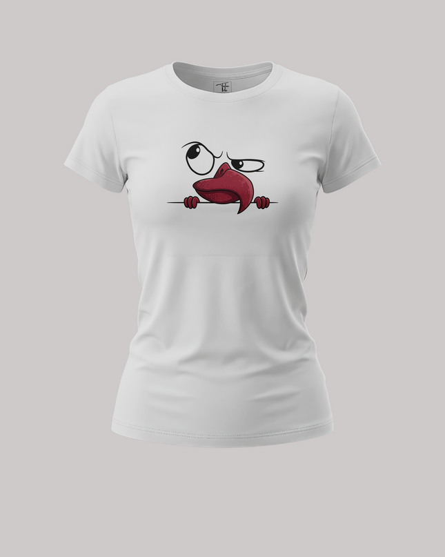 Peeking Bird Graphic Women's Classic T-Shirt