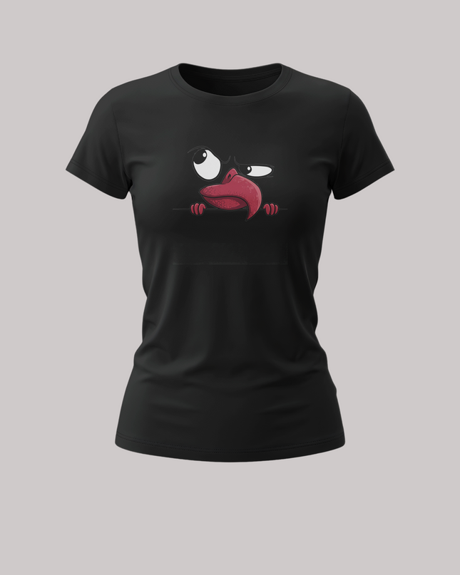 Peeking Bird Graphic Women's Classic T-Shirt