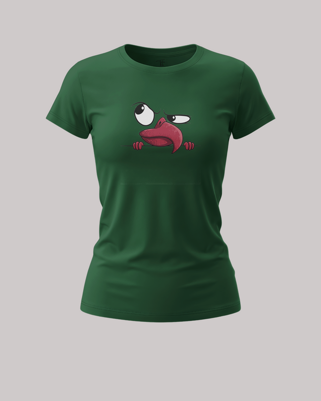 Peeking Bird Graphic Women's Classic T-Shirt