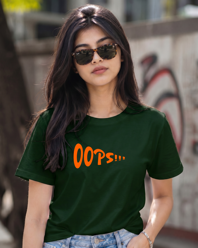 Oops Graphic Unisex Classic Crew T-Shirt