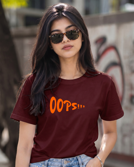 Oops Graphic Unisex Classic Crew T-Shirt