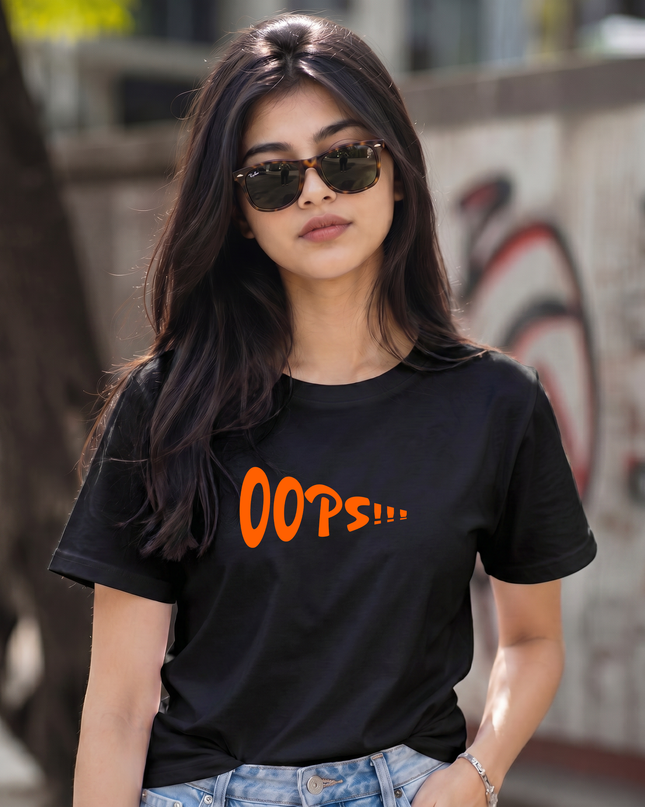 Oops Graphic Unisex Classic Crew T-Shirt