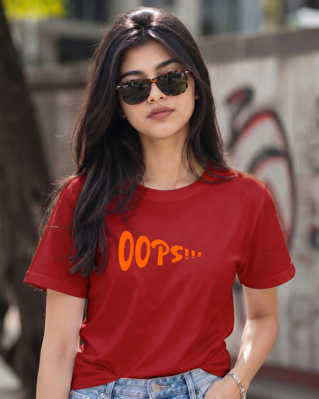 Oops Graphic Unisex Classic Crew T-Shirt