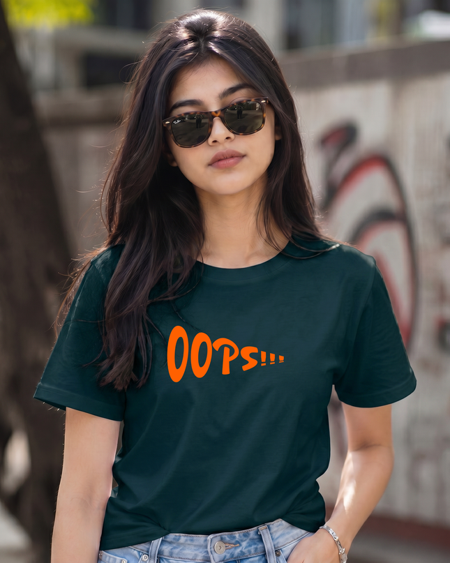 Oops Graphic Unisex Classic Crew T-Shirt
